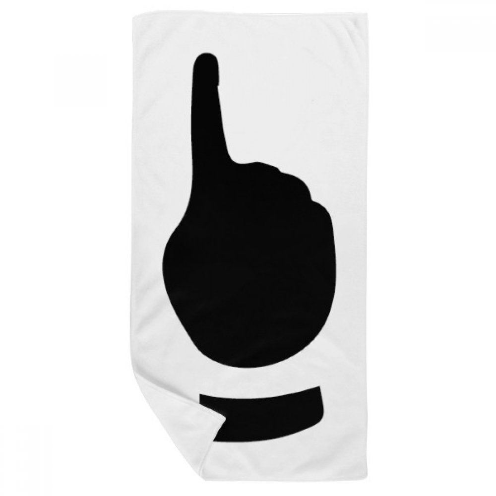 Serviette de bain anti-irritation silhouette, gant de toilette doux 35x70cm multicolor
