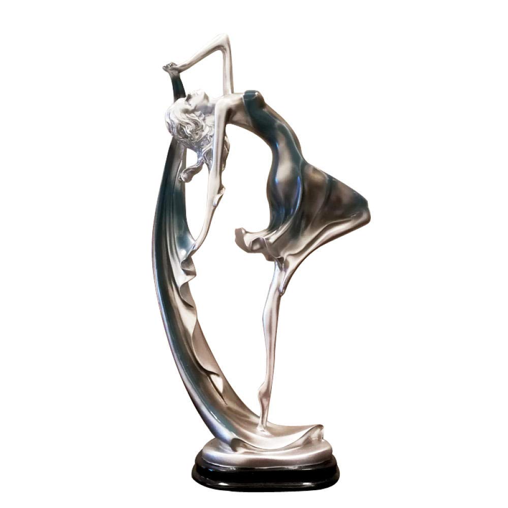 Statua oszałamiająca ozdoba ogrodowa rzeźba europejska retro tańcząca dziewczyna ozdoby piękne postacie dekoracyjne meble kreatywne prezenty urodzinowe akcesoria domowe prezenty-A (kolor: A)