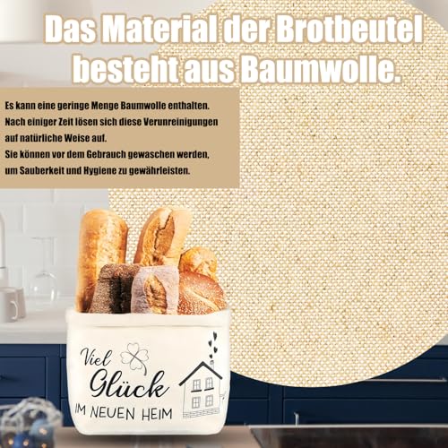 Einweihungsgeschenk Haus, Geschenk Zum Einzug Ins Haus, Brot Und Salz Geschenk Zum Einzug, Richtfest Geschenk, Ideal für neue Zuhause Geschenke, tägliche Brotlagerung, Reise Lebensmittel tragen