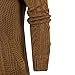 Men's Knit Lapel Solid Loose Fit Sweater Button Down Casual Warm Sweater Comfort Cardigan Stylish Outdoor Sweaters (Brown,Large)