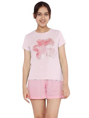 Li'l Tomatoes Girl's Cotton Typography Night Suits Pack of 2 (GGNS-S25-1719_Pink_34 13-14 Years)