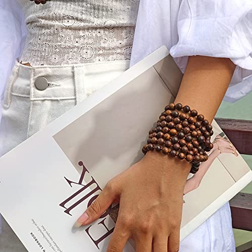 Fashion Natural Round Wooden Beads 60'' Long Strand Art Deco Necklace For Women(Xl-1170-B) #TOP5