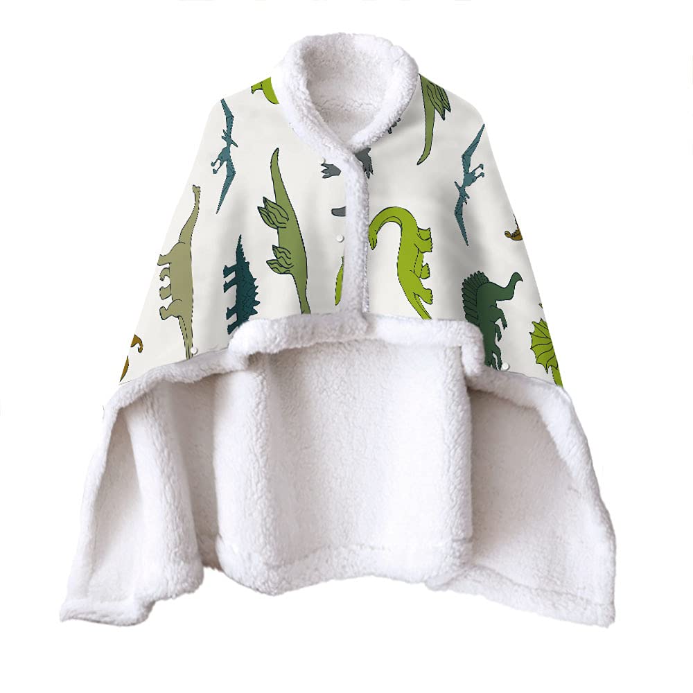 ZHXXFD Dinosaurier Decke Flauschig – 100x130 Cm, Aus Mikrofaser-Flanell, Weich & Warm, Für Kinder & Sofa