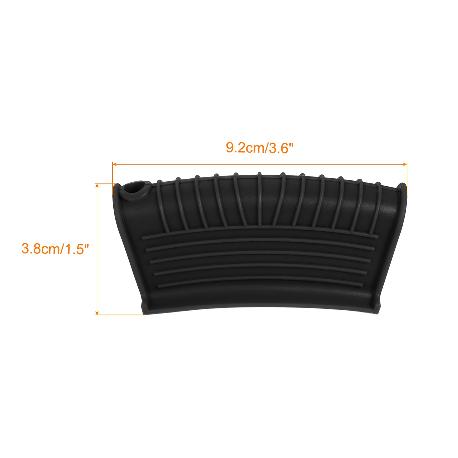 uxcell 4pcs Silicone Assist Hot Pan Handle Holder Hot Skillet Handle Covers Pot Holder Sleeve Non-Slip Heat Resistant for Kitchen Pot Frying Pans Cookware Black