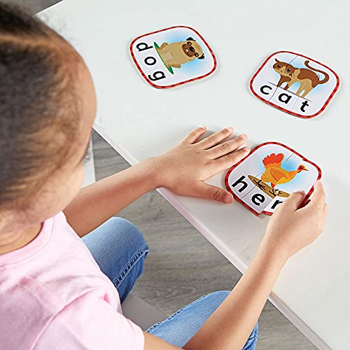 Learning Resources Puzzlekarten mit 3-Buchstaben-Wörtern, Vorbereitendes Lernen im Vorschulalter, Puzzles zur Eigenüberprüfung, ab 3 Jahren – Ansicht 4