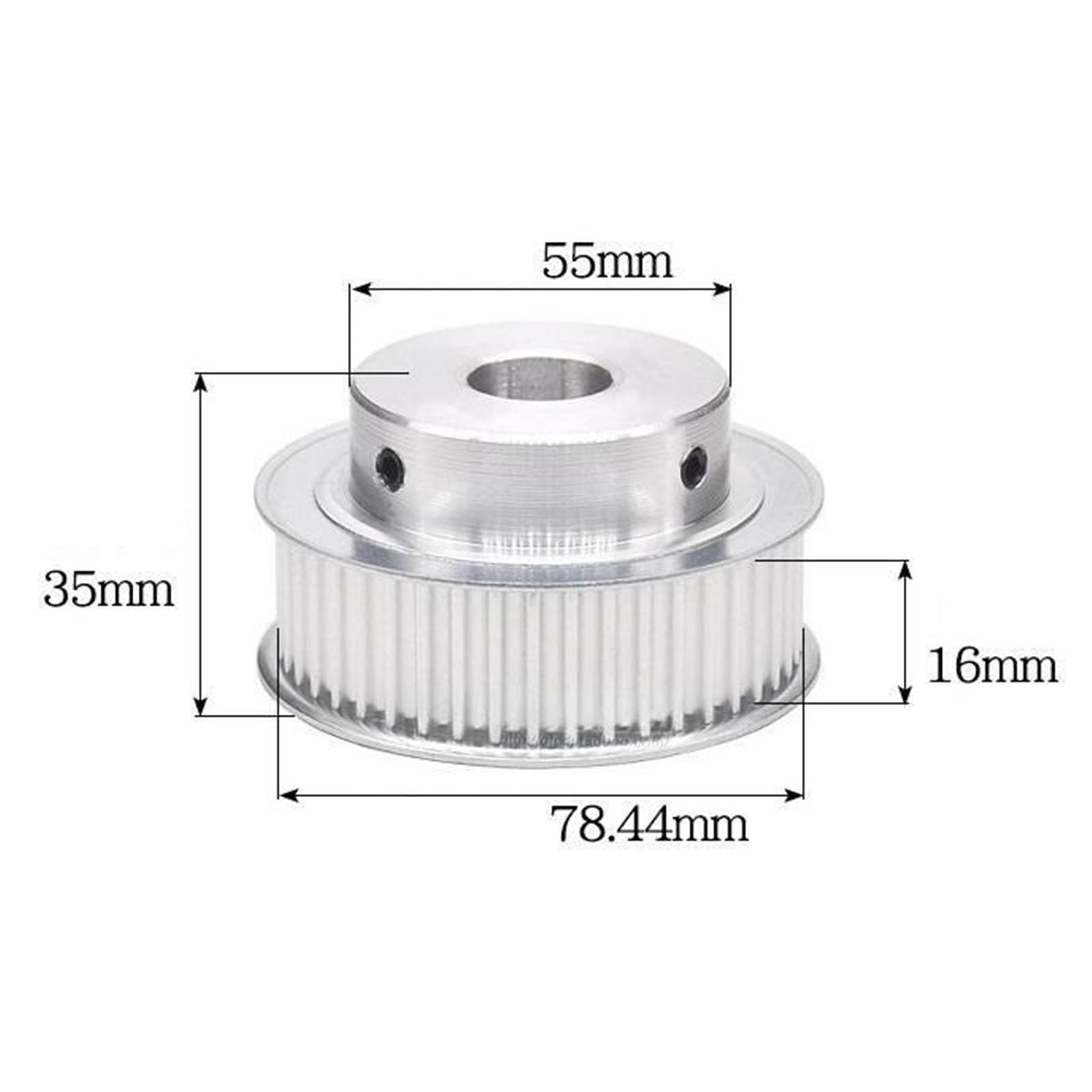 Zahnriemen-Antriebsscheibe Zahnriemenbreite 11/16/17mm, Typ BF 5M, 50 Zähne, Mit Keilnut, Synchronrad(Width 16mm-Bore 22)
