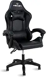 Cadeira Gamer Preto Healer Lancer Reclinável Giratória