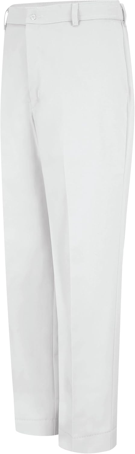 Red Kap Men's Stain Resistant, Flat Front Work Pants, White, 52W x 30L - Image 5