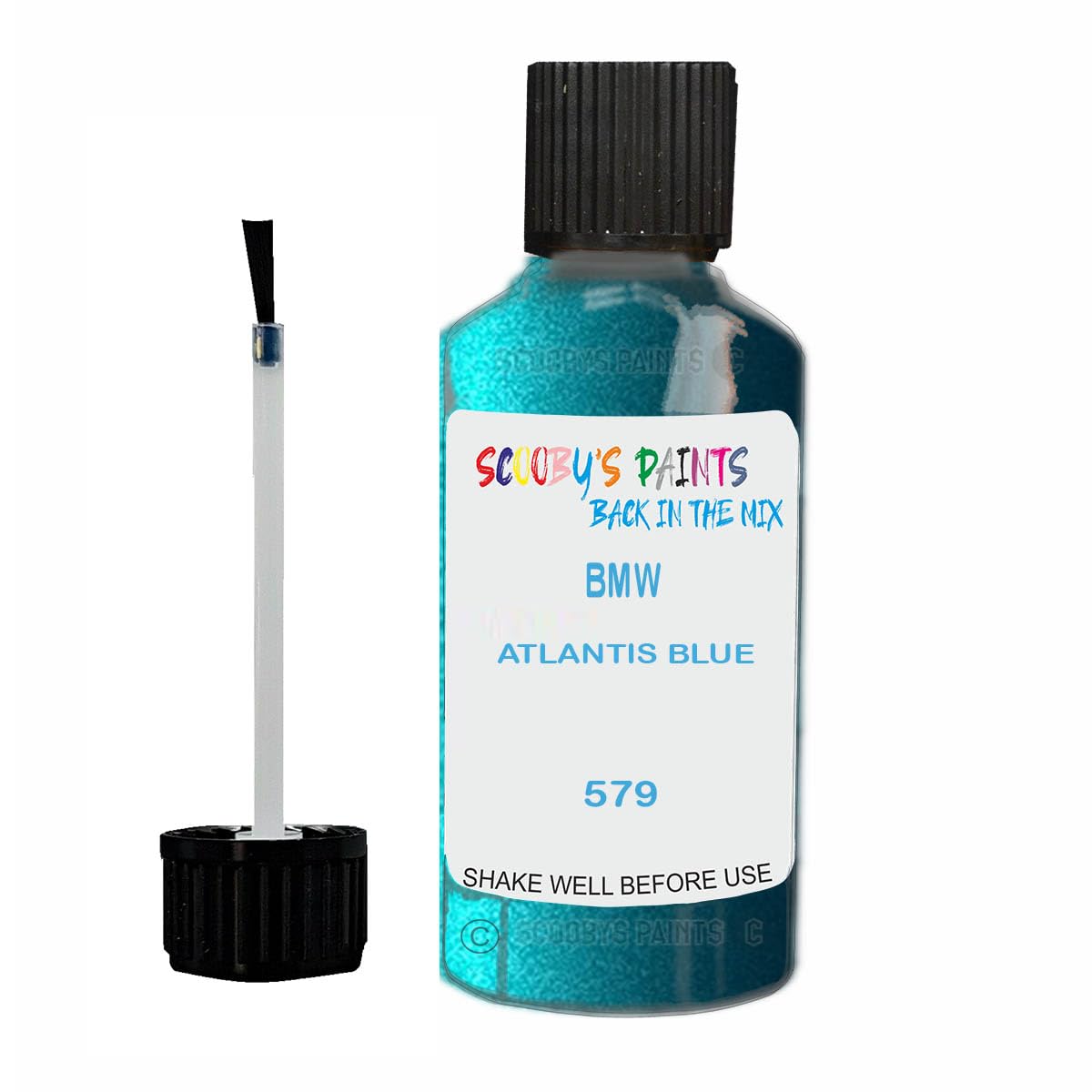 Scoobys Paints Back In The Mix Atlantis Blue Touch Up Paint For Bmw 579 Metallic