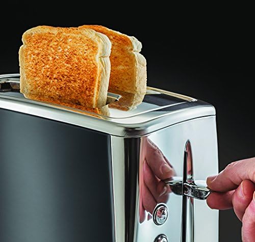 Russell Hobbs 23221 Luna Two Slice Toaster, 1500 W, Grey