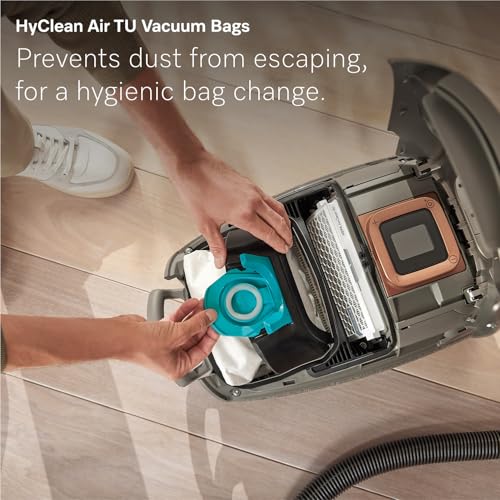 Image of Miele Guard L1 Bagged Canister Vacuum Cleaner with AirClean Filter, Electro Plus Floorhead, AllTeQ Universal Floorhead, LED Display Panel, in Nordic Blue /Space Grey