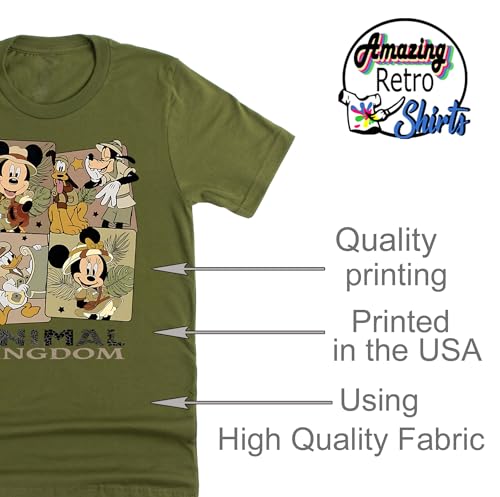 Animal Kingdom Safari Mickey and Friends Vacation Shirt Casual Unisex Short Sleeve3