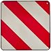 Produktbild Relaxdays Warntafel Italien & Spanien, 50x50cm, 2in1 Warnschild reflektierend, für Fahrradträger, Aluminium, rot/weiß