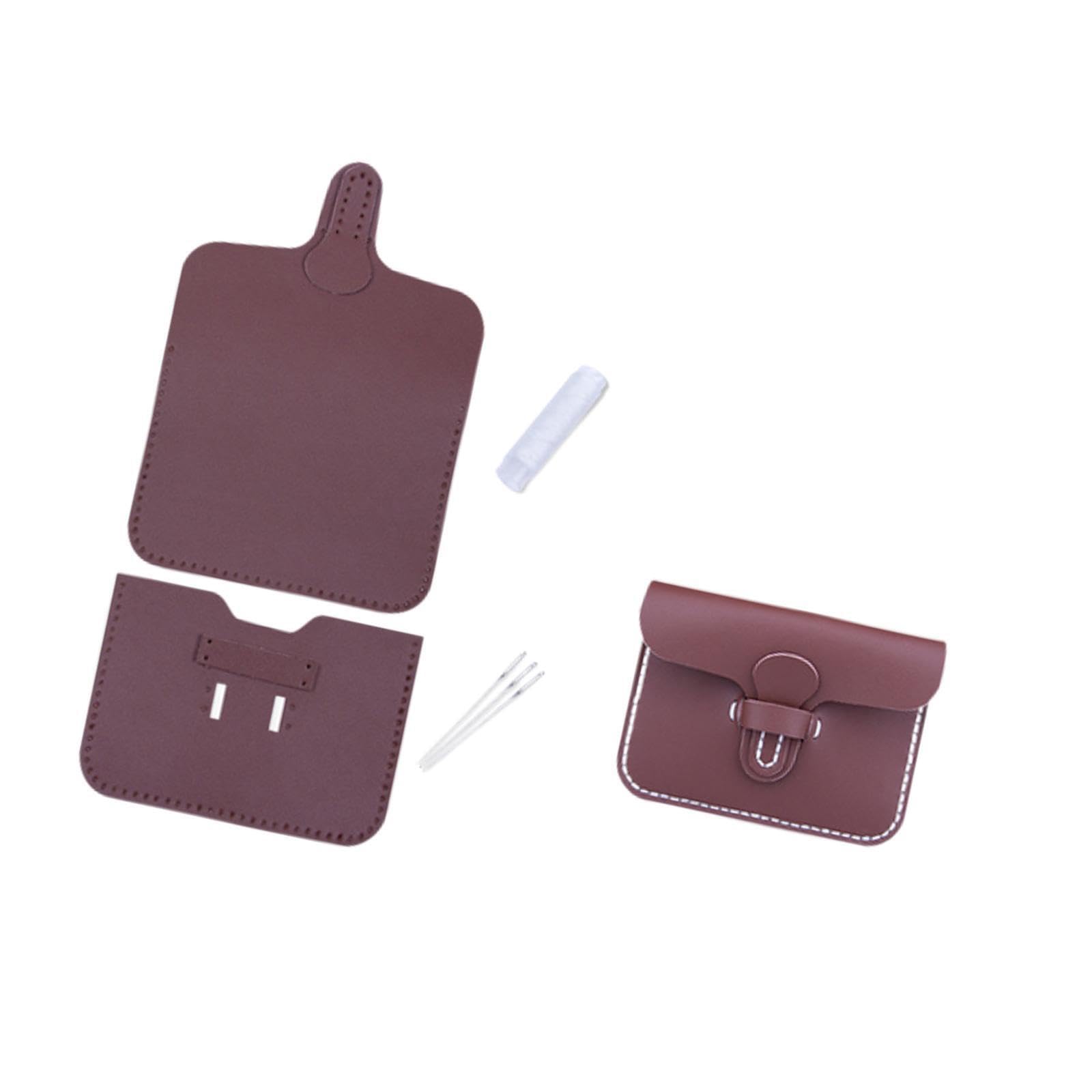 PIXZCSA for Creative Bag Sewing Crafts DIY Purse Bag Pouch Card Holder Wallet Making Kit for Mini Wallet Projects Anywhere Sewing Zipper Small Purse Making