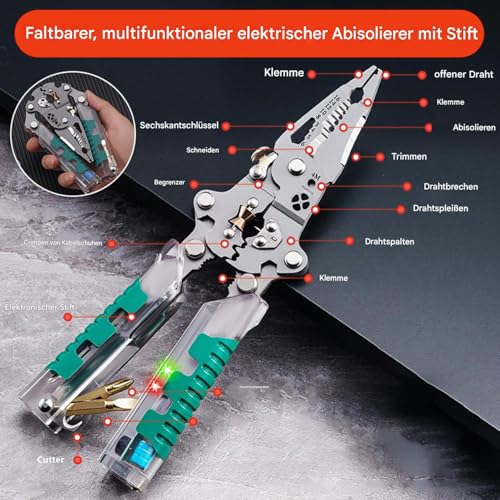 Tournevis robuste et dénudeur de fils pliable antichoc - 6