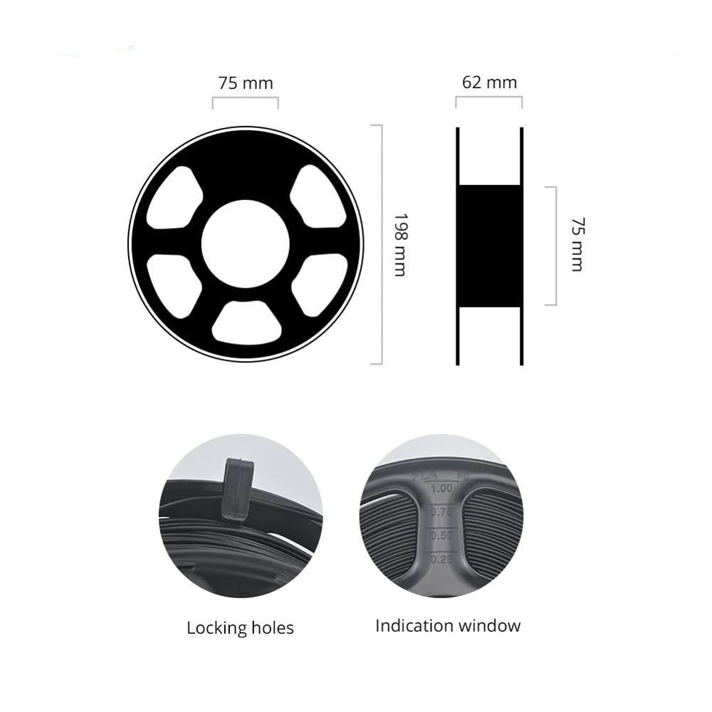 Filamento para impresora 3D PLA transparente, Filamento plástico PLA color piel for impresora 3D, 1,75 mm, carrete de 1 kg, suministros de materiales de impresión 3D