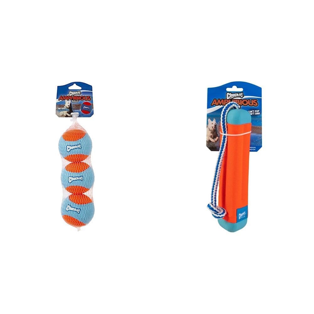 Chuckit! Amphibious Fetch Balls and Bumper Set for Dogs