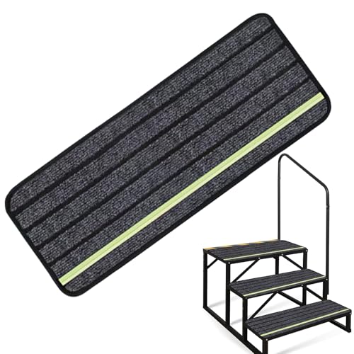 Alfombra Para Escalones De Autocaravana | Alfombrillas Para Escalones Exteriores,Alfombra Antideslizante Autoadhesiva Luminosa Antipolvo Para Escaleras Furgonetas Garaje Remolques Camiones Y...