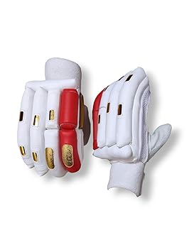 Rovers VK Edition Cricket Batting Gloves for Youth Right Hand | High Performance Full Protected Test Batting Gloves (RED, Right)