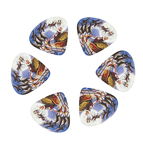 Ensemble de 12 médiators de guitare Père Noël pour guitare acoustique, guitare électrique, contrebasse, ukulélé - Les Beatles, Paul McCartney, John Lennon, RIngo Starr, George Harrison Ensemble de 12 médiators de guitare Père Noël pour guitare acoustique, guitare électrique, contrebasse, ukulélé – Image 3