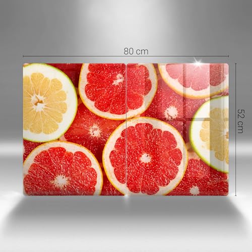 Accessoires de cuisine induction pour protéger et découper motif pamplemousse Wallfluent - 7