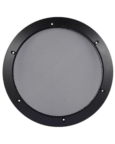 Anello Protettivo Decorativo Copertura In Rete Di Ferro Per Subwoofer Da 12 Pollici Per Modifica Auto Accessori AudioBlack circle+black net
