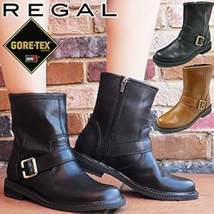 【未使用品】リーガル ゴアテックス サイドジップ レザーエンジニアブーツ 23㎝ 未使用品】リーガル ゴアテックス サイドジップ レザーエンジニア