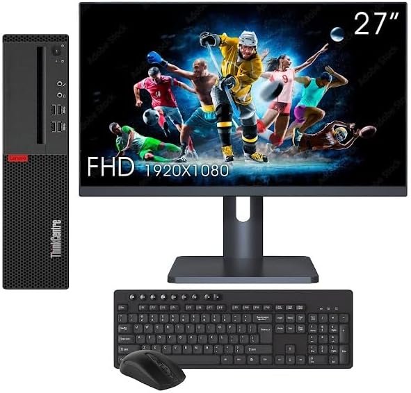 PC Lenovo M910s SFF Reconditionné - Intel Core I7-6700, 8 Go RAM, SSD 480 Go, Windows 11