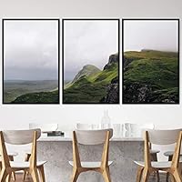 3 Piece Framed Canvas Wall Art Mountain Landscape Canvas Prints Home Artwork Decoration for Living Room,Bedroom - 16
