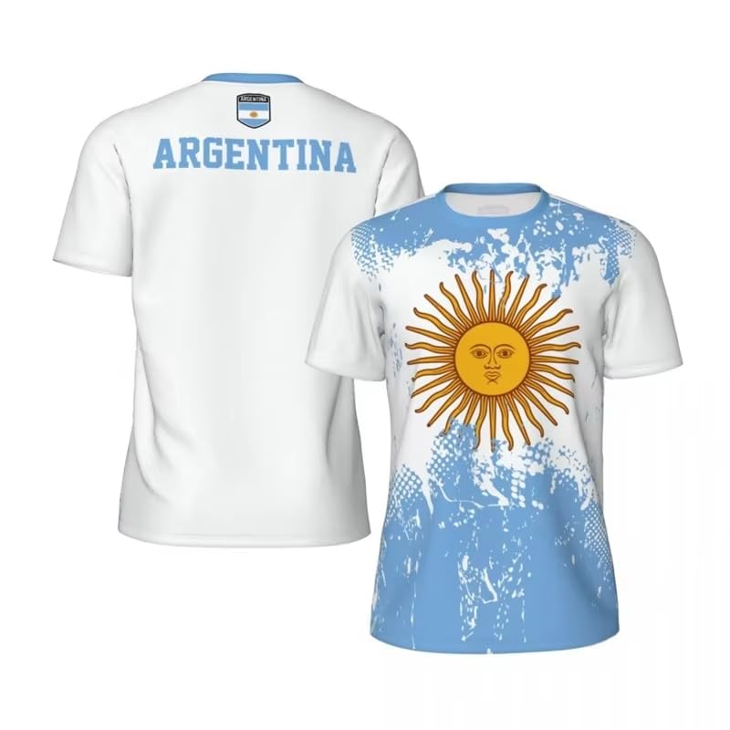 T-shirt Argentine homme anti-transpiration pour entraînement de foot