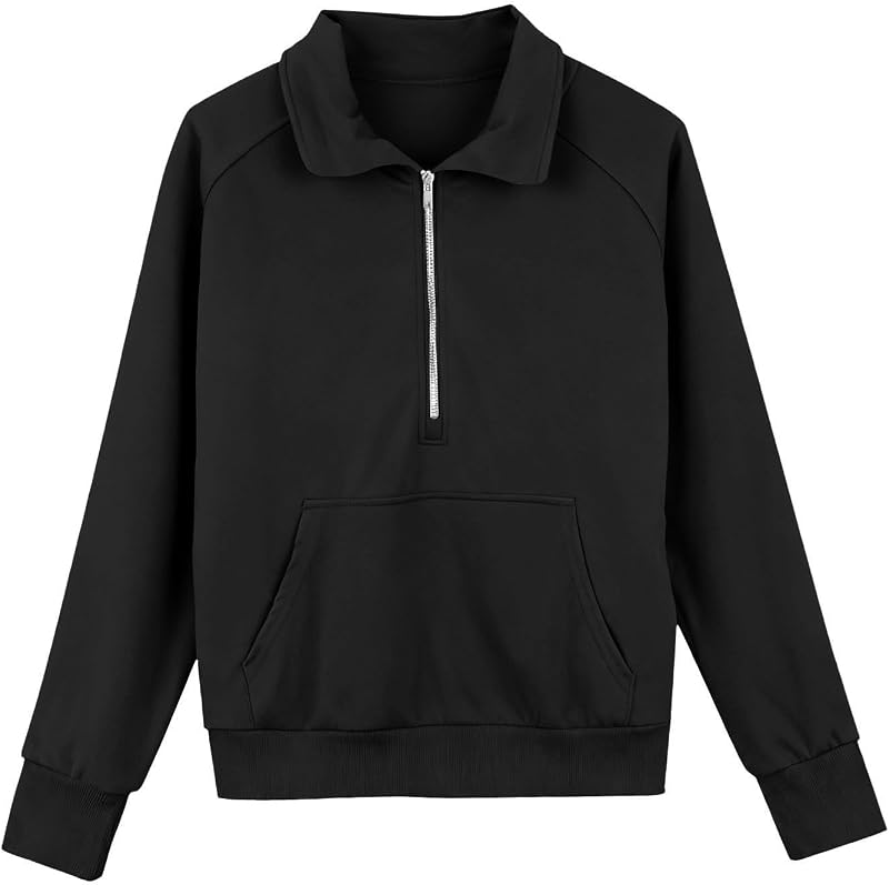 Girls 2 Piece Outfits Sweatsuit Half Zip – product photo 5 of 7