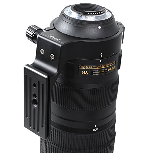 Ishoot Lens Collar Support Tripod Mount Ring Compatible With Nikon Af-S Nikkor 200-500Mm F5.6E Ed Vr -With Arca-Swiss Fit Quick Release Plate Compatible With Arca-Swiss Standard Ball Head Of 39Mm #TOP4