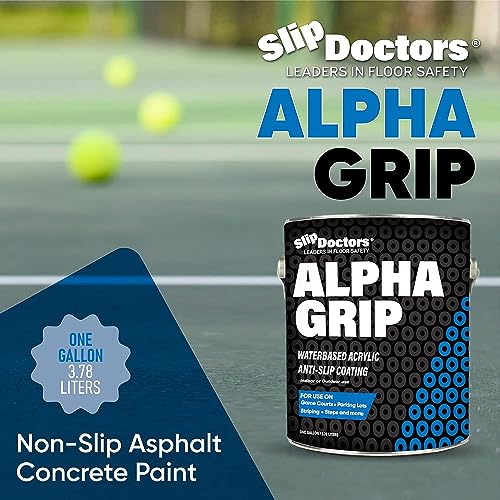 Alpha Grip Non-Slip Paint for Concrete & Asphalt – Non-Skid Coating Ideal for Striping Parking Lots, Playgrounds & Pavements (Black, 1 Gallon) - Thumbnail 7