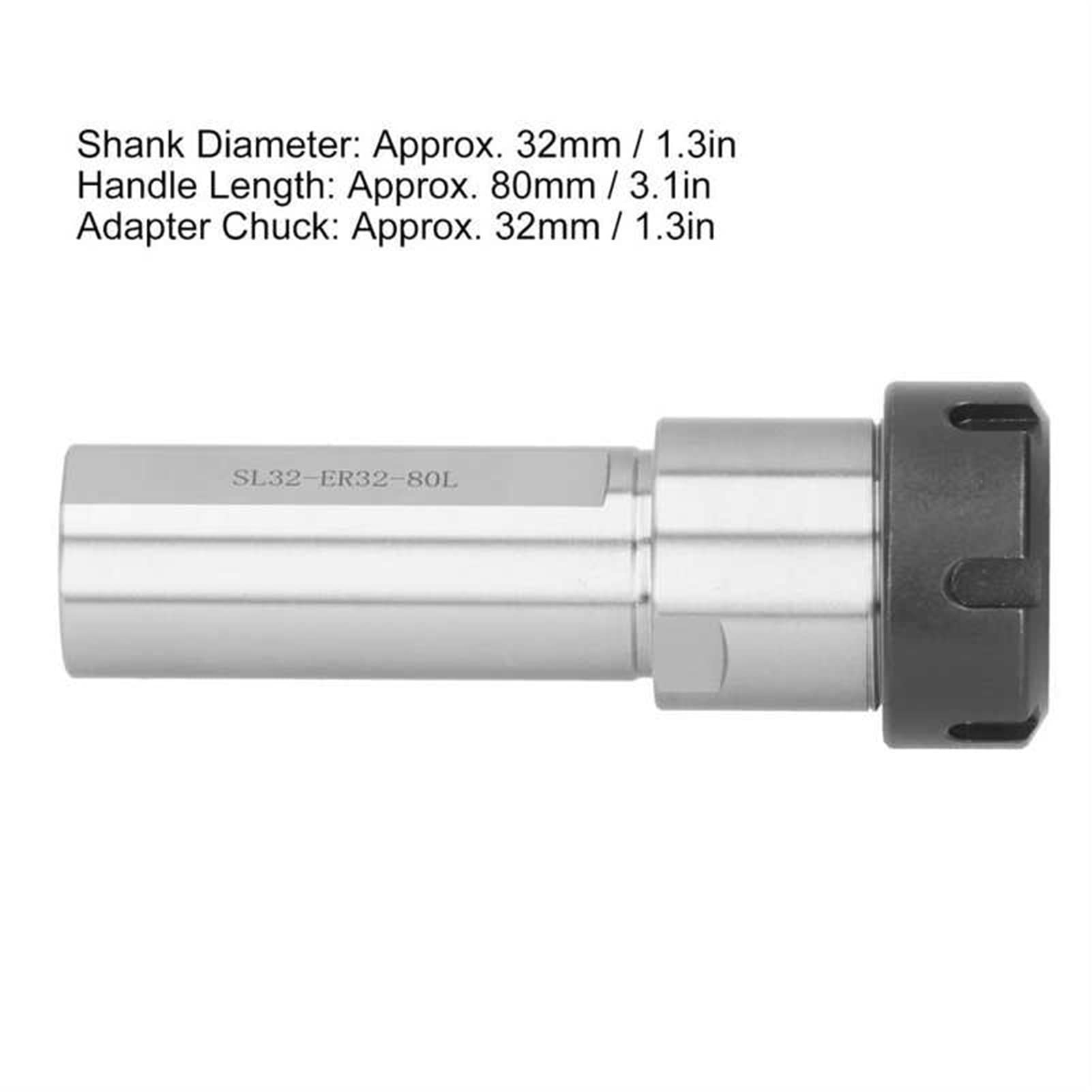 Drehfutter, Luftwerkzeuge Chuck Halter Gerade Schaftverlängerungsstange CNC Drehmaschine Maschine Tipping Tool SL32 ER32 80L