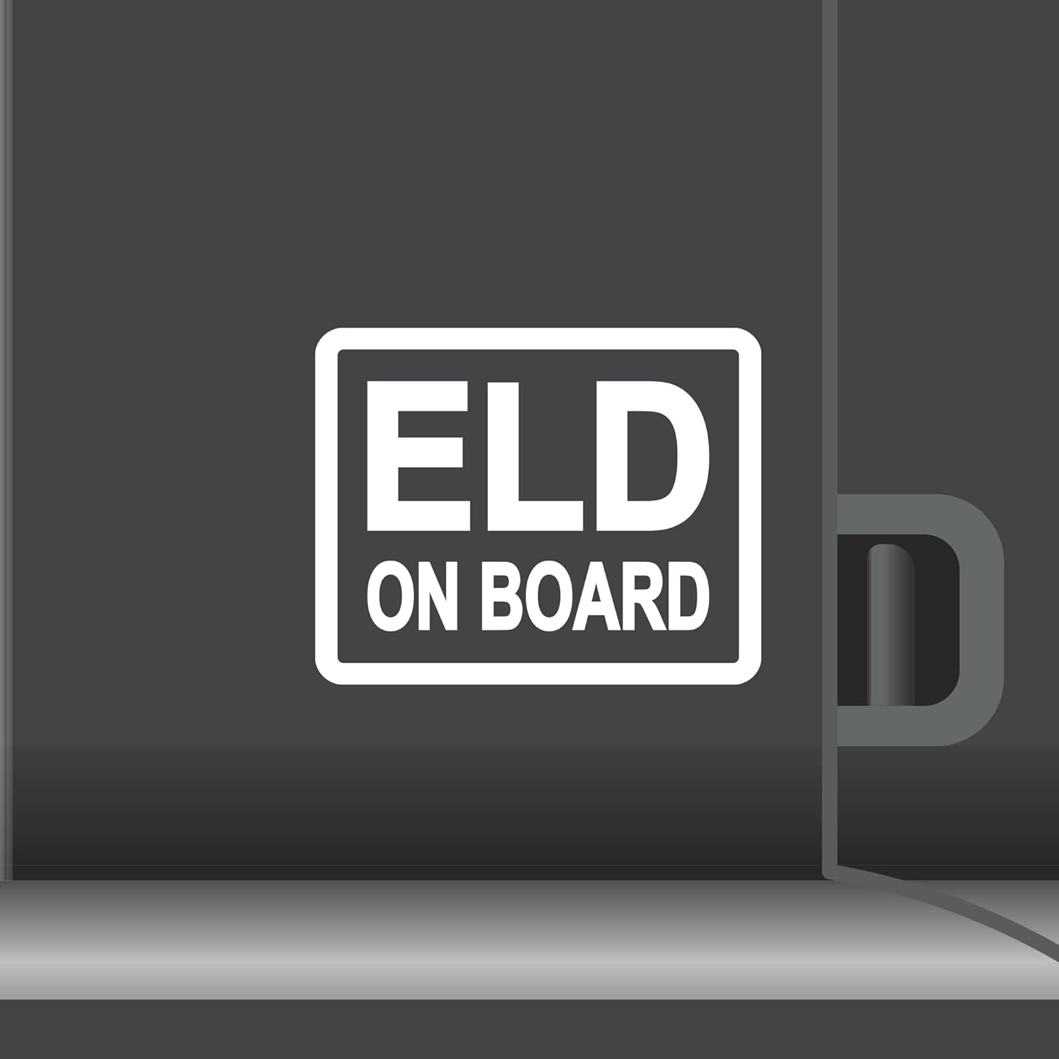 2 Pack ELD On Board Vinyl Decal Electronic Logging Device