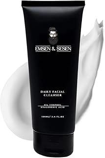 Jabón facial para hombre, limpiador diario de...
