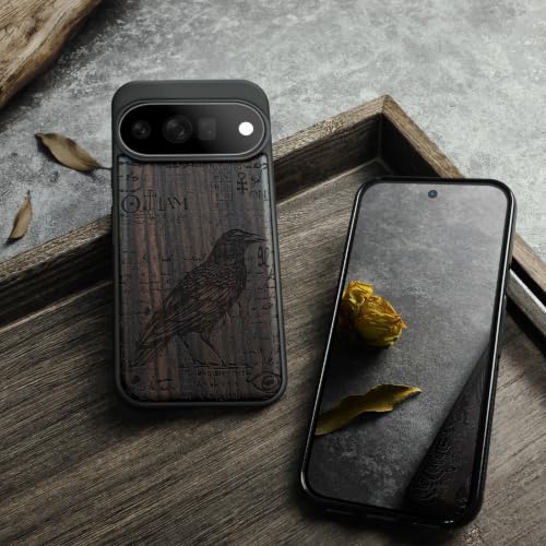Étui Pixel 11 Pro antichoc aimanté compatible MagSafe protection bois - 5