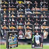 2025 Soccer Trading Cards | 55 Unique Collectible Cards per Box | Premium Paper, for Soccer Fans of All Ages, Ideal for Collecting & Trading (Non-Original) (Black)