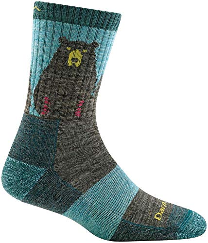 Darn Tough (Style 1970 Women's Bear Town Hike/Trek Sock - Aqua, Medium