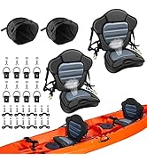 Kayak Seat Thickened Padded Kayak Seat Extra Thick Padded Sit-On-Top Canoe Seat Cushioned - 2 Pac...