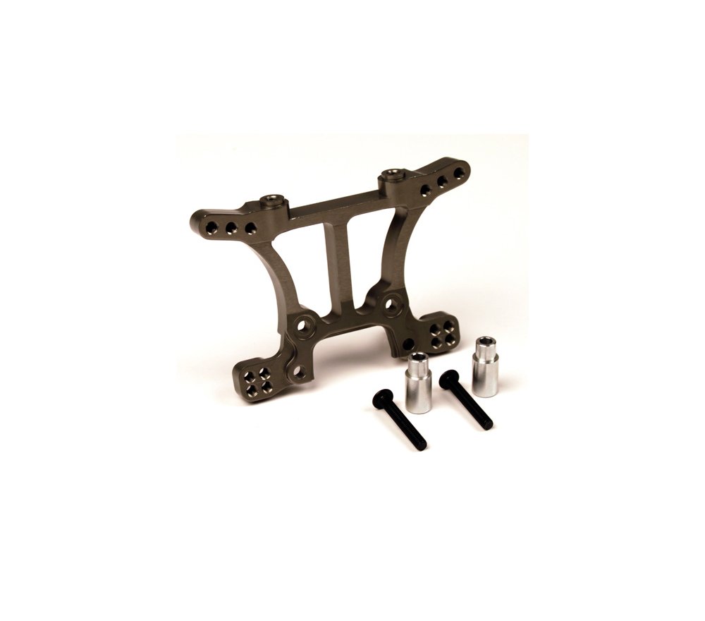 Atomik Alloy Front Shock Tower 1:10 Traxxas Slash 4X4 + Other TRX Models - Grey
