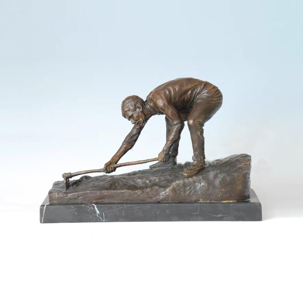 Miedziana rzeźba motyka miedziana statuetka dekoracja domu