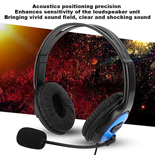 Gaming Headset, Hoofdband Stereo Game Headset, Verstelbare bedrade hoofdtelefoon met microfoon Over-ear hoofdtelefoon met microfoon voor PS4/X-ONE Gaming - Afbeelding 5