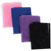 4pcs African Wash Net Shower Body Scrubber Exfoliating Back Scrubbers for Deep Cleaning Soft Durable Mesh for Reach Areas