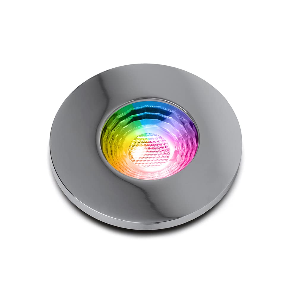 Lieber Chrome Polished Ip65 Fire Rated Colour Changing Downlight Smart Spot Lights For Home Or Office. Works With Tuya Smart Home Free App. …