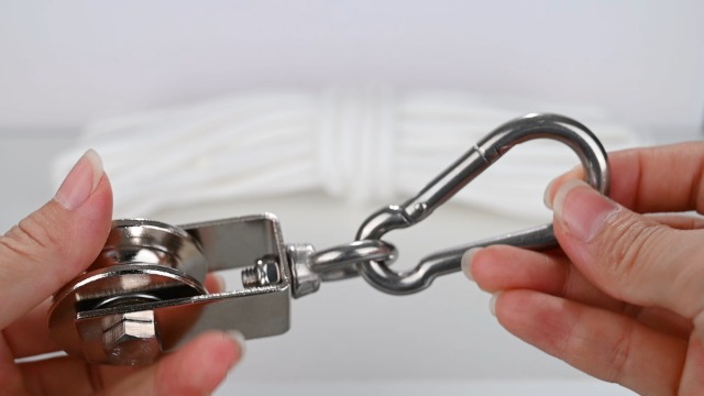4x Umlenkrolle 40mm Mit 2 Kugellagern – Edelstahl, 250 Kg Max. Last, Für 8mm Seile, Fitness & Flaschenzug