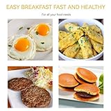 ZPRMMN Smiley Face Pancake Pan, Pancake Frying Pan Non Stick, 7 Holes Mini Pancake Maker for Kids, Crepe Pan 26cm - Image 7