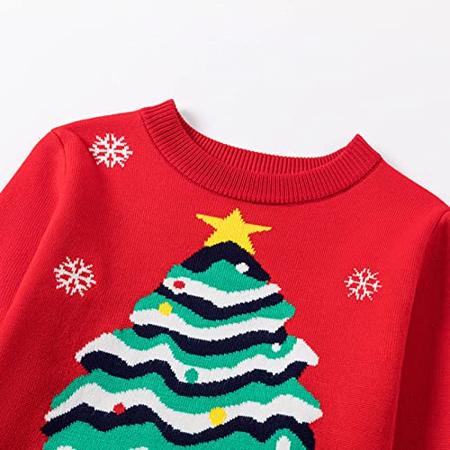 Toddler Boys Girls Knitted Sweater Christmas Clothes Baby Round Neck Long Sleeve Pullover Sweaters Warm Fall Winter Tops2