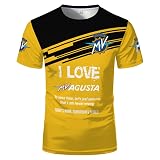 GIOPSQ T shirt homme pour MV_AGUSTA T shirts d'impression 3D Casual Polyester Woman Tee Dossier/E/L