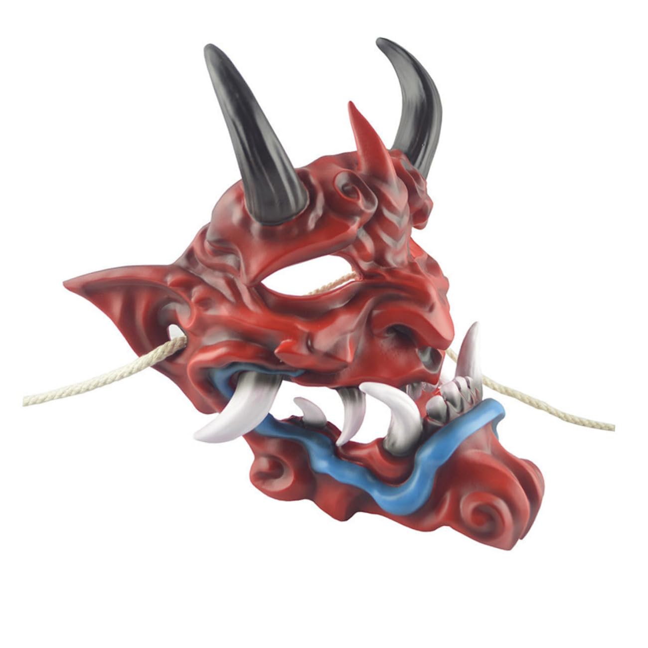 ibasenice 1pezzi Maschera Da Diavolo Per Halloween Articoli Per Feste Maschera Da Cosplay in Plastica Resistente Adatta Tutti Per Decorazioni Murali Feste Horror e Carnevale